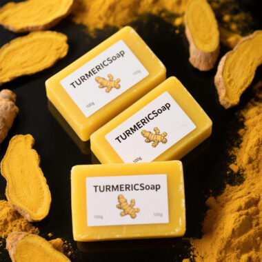 Natural turmeric whitening bar soap supplier