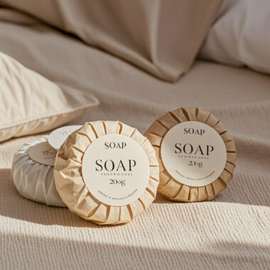 Custom logo disposable hotel soap guest amenities