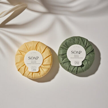Custom logo disposable hotel soap guest amenities