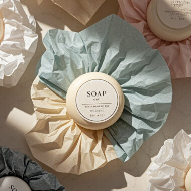 Custom logo disposable hotel soap guest amenities