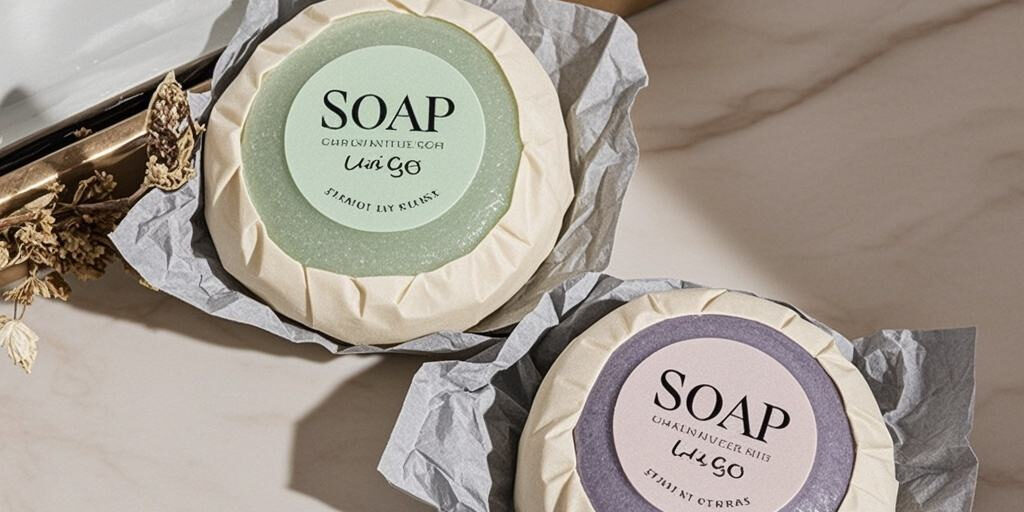 Custom logo disposable hotel soap guest amenities