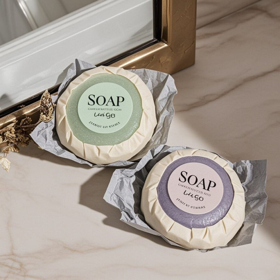 Custom logo disposable hotel soap guest amenities