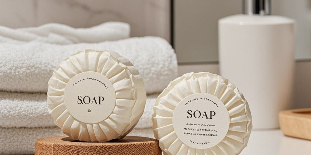 Custom logo mini hotel soap for hospitality brands