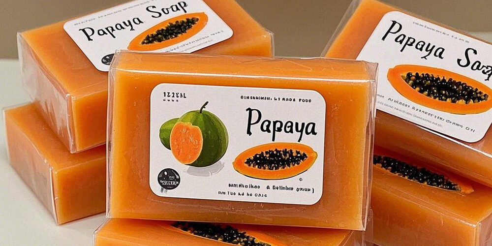 Organic papaya bar soap wholesale (2) Wholesale organic papaya bar soap for brightening