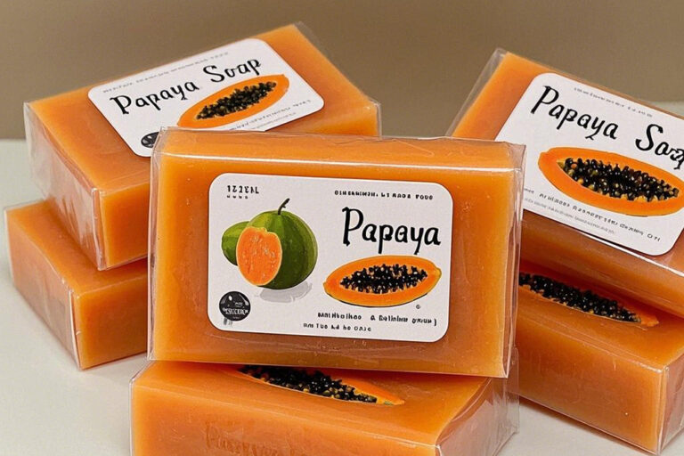 Organic papaya bar soap wholesale (2) Wholesale organic papaya bar soap for brightening
