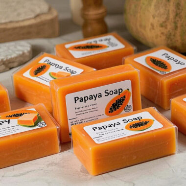 Wholesale organic papaya bar soap for brightening