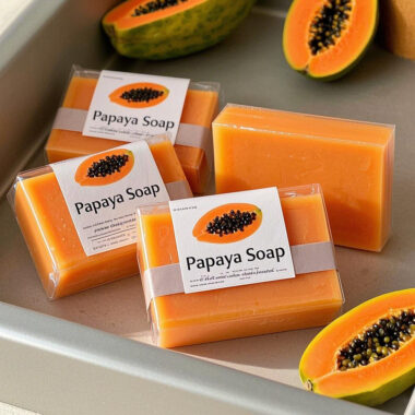 Wholesale organic papaya bar soap for brightening