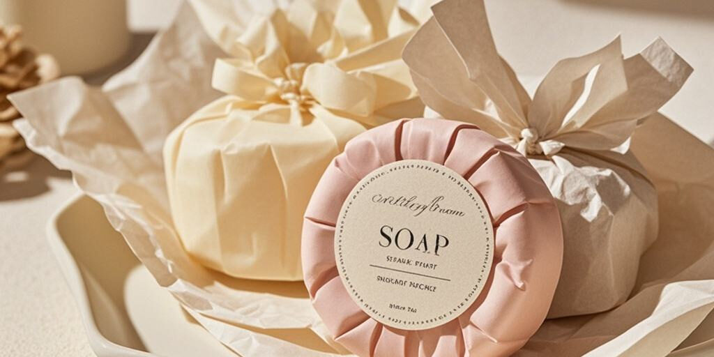 Travel size hotel soap for guest amenities