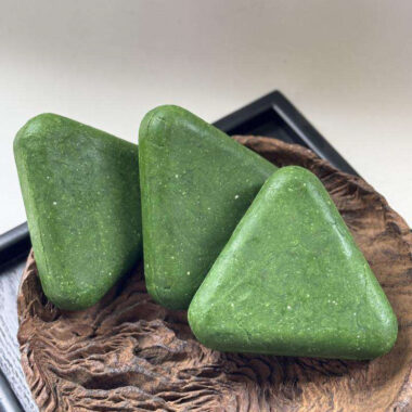 Green deep cleansing natural soap for face and body