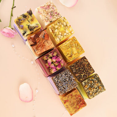 Natural soap for body and face care with organic ingredients