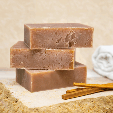 Handmade brightening refreshing natural soap for face and body