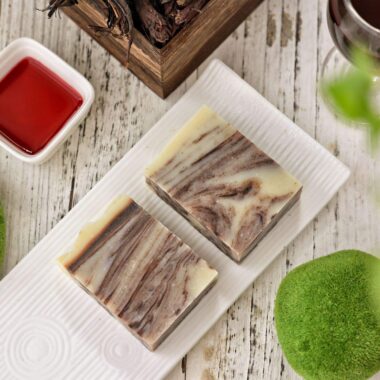 Handmade brightening refreshing natural soap for face and body