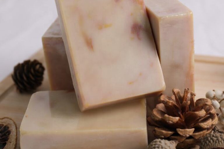Handmade brightening refreshing natural soap for face and body