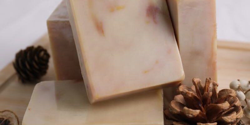 Handmade brightening refreshing natural soap for face and body