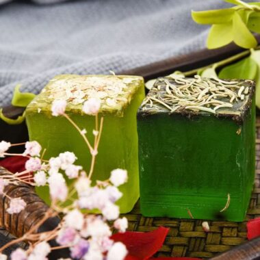 Natural floral handmade bar soap for oil control and skincare