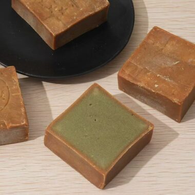 Handmade face and body cleansing bar soap for skincare