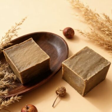 Handmade face and body cleansing bar soap for skincare
