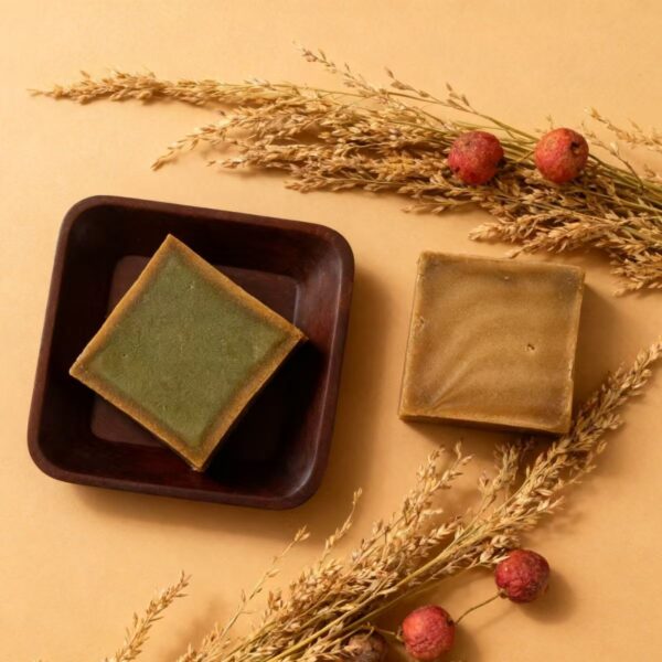 Handmade face and body cleansing bar soap for skincare