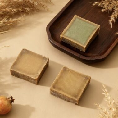 Handmade face and body cleansing bar soap for skincare