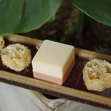 Handmade facial and bath cleansing bar soap for skincare