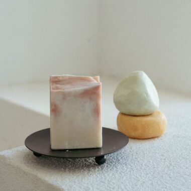 Handmade facial and bath cleansing bar soap for skincare