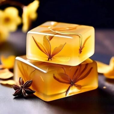 Osmanthus oil control and cleansing bar soap for body and face
