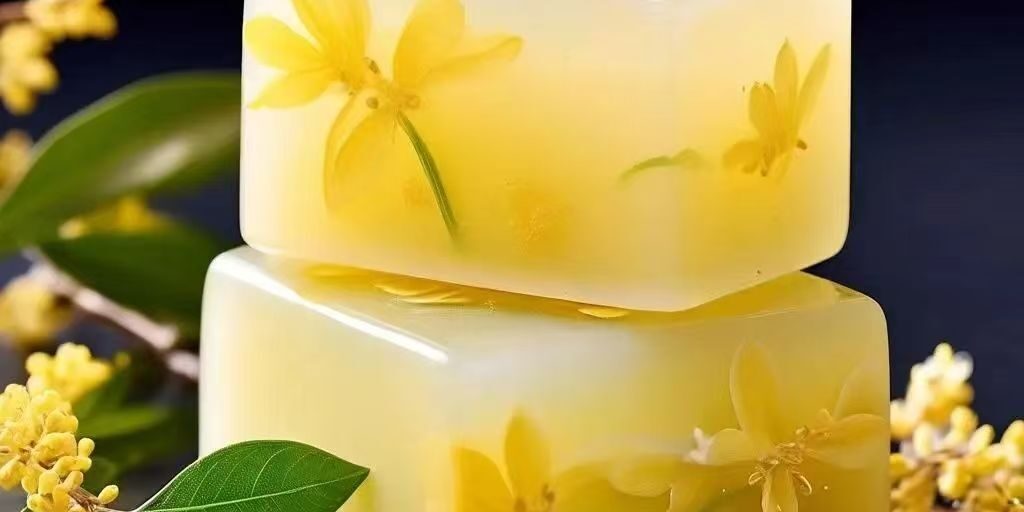 Osmanthus oil control and cleansing bar soap for body and face