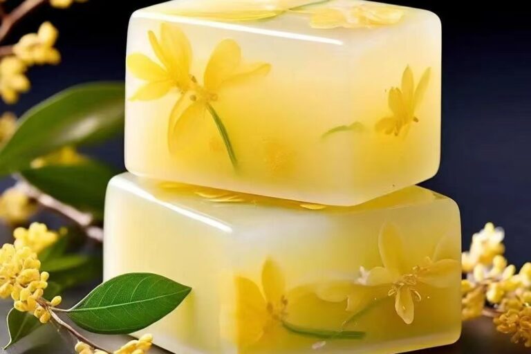 Natural Osmanthus Oil Control Bar Soap for Full Body Use (2) Osmanthus oil control and cleansing bar soap for body and face
