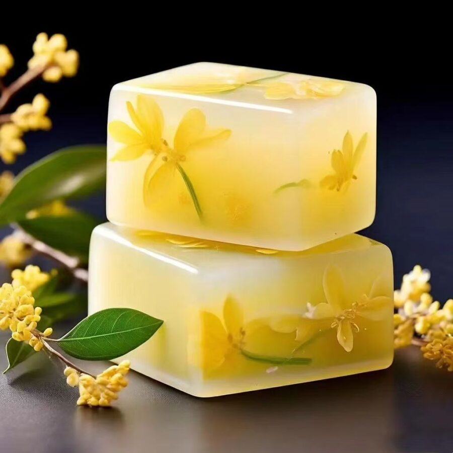 Osmanthus oil control and cleansing bar soap for body and face