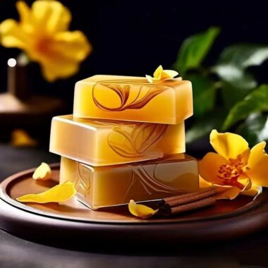 Osmanthus oil control and cleansing bar soap for body and face