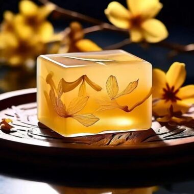 Osmanthus oil control and cleansing bar soap for body and face