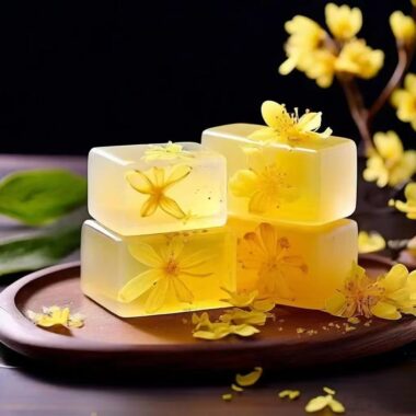 Osmanthus oil control and cleansing bar soap for body and face