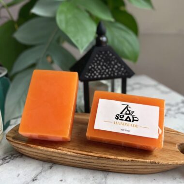 Turmeric whitening bar soap for body and face cleansing