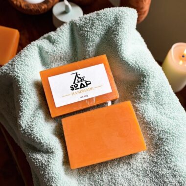 Turmeric whitening bar soap for body and face cleansing