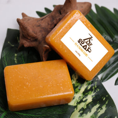 Turmeric whitening bar soap for body and face cleansing