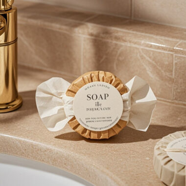 Luxury hotel soap for bathrooms and guest toiletries