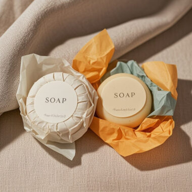 Luxury hotel soap for bathrooms and guest toiletries