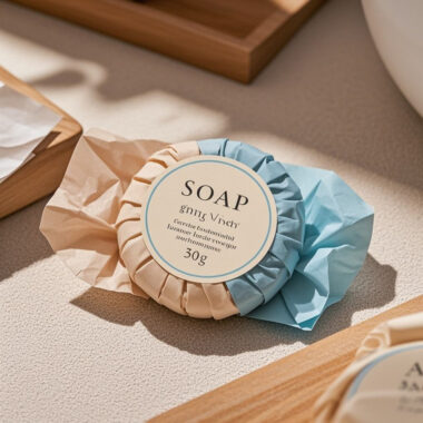 Luxury hotel soap for bathrooms and guest toiletries