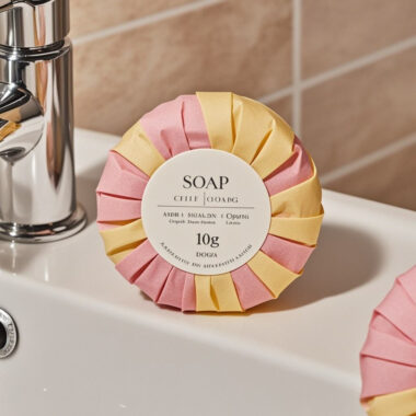 Luxury hotel soap for bathrooms and guest toiletries