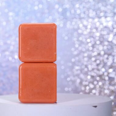 Handmade turmeric exfoliating cleansing bar soap for skincare