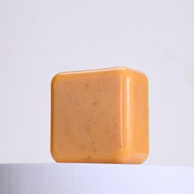 Handmade turmeric exfoliating cleansing bar soap for skincare